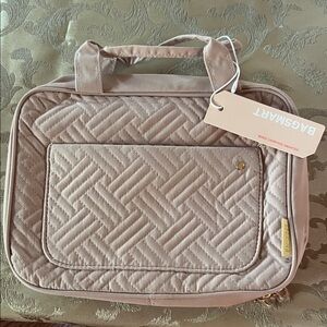 BAGSMART Toiletry Bag Travel Bag with Hanging Hook, Water-Resistant Makeup Cosme